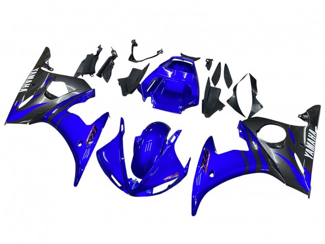 2006-2009 Yamaha YZF R6S Motorcycle Fairings - Blue Black