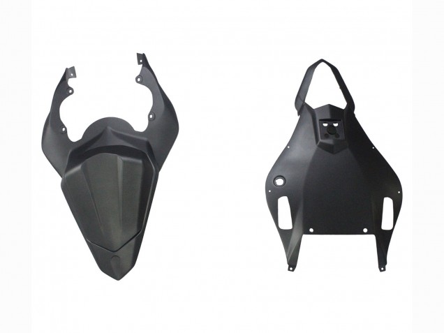 2006-2007 Yamaha YZF 600 R6 Motorcycle Fairings - Matte Black Silver Flame