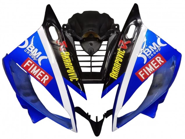 2006-2007 Yamaha YZF 600 R6 Motorcycle Fairings - White Blue Black Fimer Volvo Yamalube Sterilgarda
