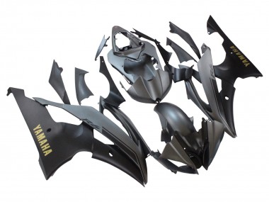 2008-2016 Yamaha YZF 600 R6 Motorcycle Fairings - Grey Matte Black Gold Decals