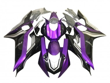 2017-2025 Yamaha YZF 600 R6 Motorcycle Fairings - Silver Purple Glossy Black