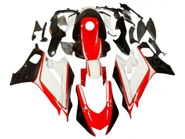 2017-2025 Yamaha YZF 600 R6 Motorcycle Fairings - White Red Glossy Black