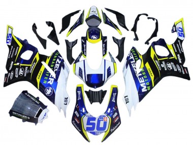 2017-2025 Yamaha YZF 600 R6 Motorcycle Fairings - White Yellow Blue