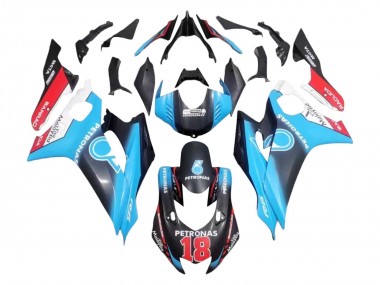 2017-2025 Yamaha YZF 600 R6 Motorcycle Fairings - White Blue Red Black Petronas 18