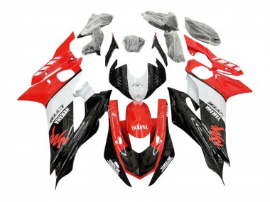 2017-2025 Yamaha YZF 600 R6 Motorcycle Fairings - White Red Black GYTR Yamalube