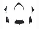 2000-2001 Kawasaki ZX9R Motorcycle Fairings - Green Black Playboy DENSO