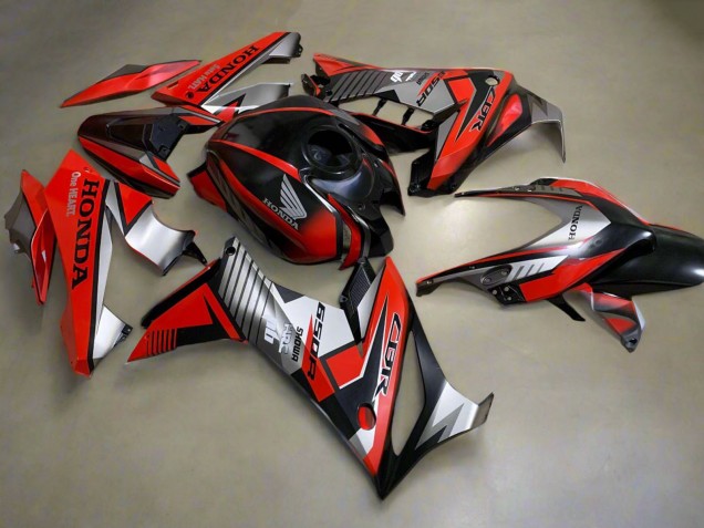 2019-2020 Honda CBR650R Motorcycle Fairings - Silver Red Glossy Black