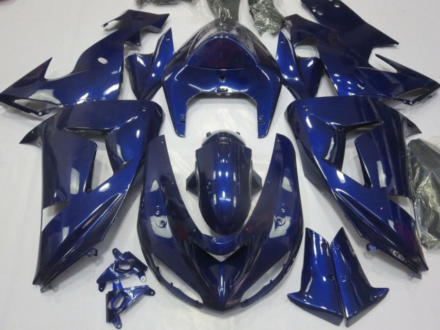 2006-2007 Kawasaki ZX10R Motorcycle Fairing - Dark Blue