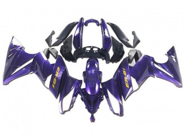 2009-2011 Kawasaki Ninja ER6F Motorcycle Fairings - Purple Yellow