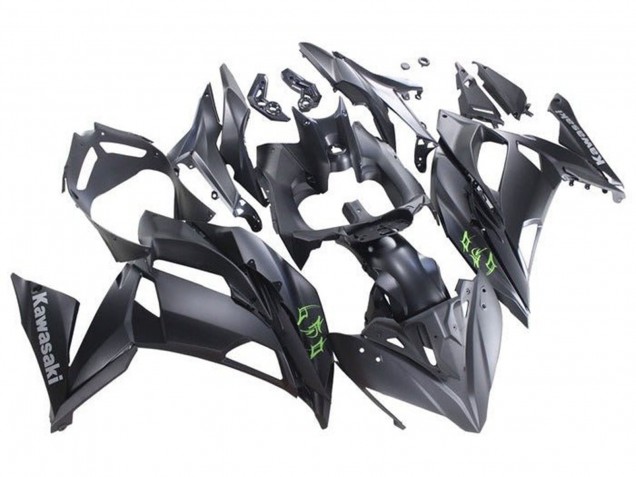 2017-2019 Kawasaki Ninja 650 EX650 Motorcycle Fairings - Matte Black Green