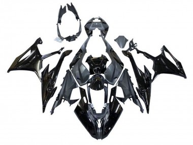 2019-2022 BMW S1000RR Motorcycle Fairings - Glossy Black Matte Black