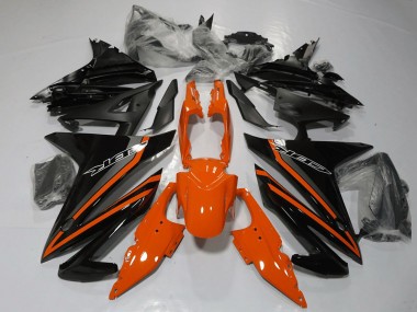 2016-2018 Honda CBR500R Motorcycle Fairings - Orange Grey Glossy Black