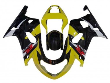 2000-2002 Suzuki GSXR1000 Motorcycle Fairings - Yellow Silver Glossy Black Red