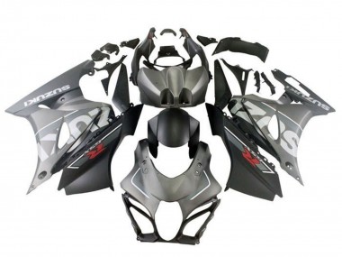 2017-2025 Suzuki GSXR1000 Motorcycle Fairings - Matte Silver Matte Black