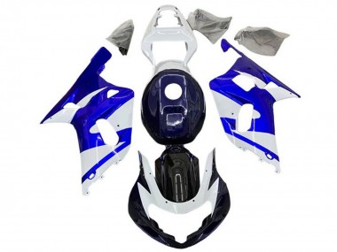 2001-2003 Suzuki GSXR 600 / GSXR 750 Motorcycle Fairings - White Blue Black