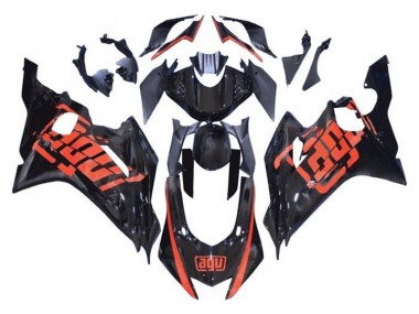 2017-2025 Yamaha YZF R6 Motorcycle Fairings - Glossy Black Red AGV