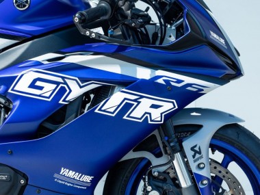 2017-2025 Yamaha YZF R6 Motorcycle Fairings - Blue Silver GYTR