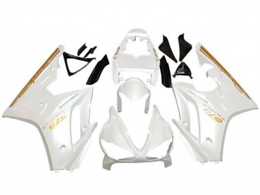 2009-2012 Triumph Daytona 675 Triple Motorcycle Fairings - White Gold