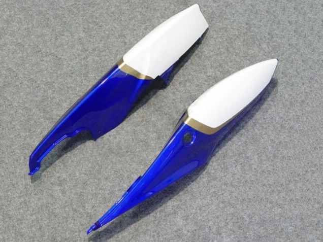 2006-2007 Suzuki GSXR 600/750 Motorcycle Fairings - White Blue Yellow Corona Alstare