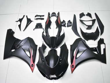 2017-2024 Suzuki GSXR 1000 Motorcycle Fairings - Matte Black Red