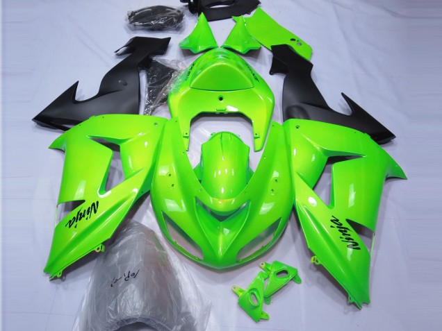 2006-2007 Lime Green Kawasaki ZX10R Motorcycle Fairings 2006-2007 Lime Green Kawasaki ZX10R Motorcycle Fairings