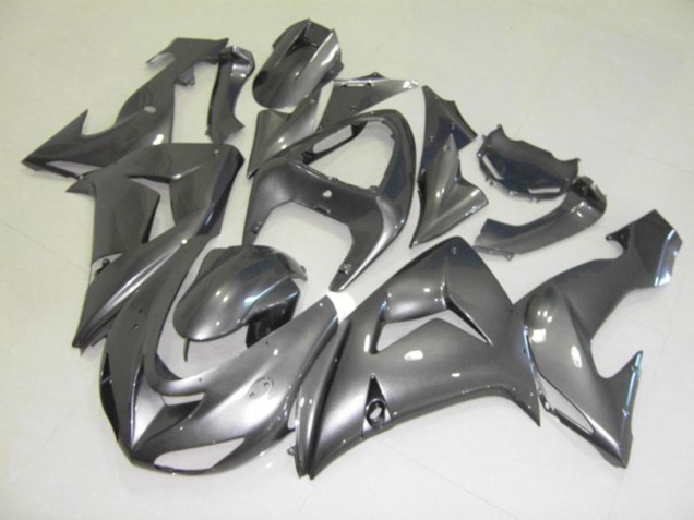 2006-2007 Silver Gloss Kawasaki ZX10R Motorcycle Fairings 2006-2007 Silver Gloss Kawasaki ZX10R Motorcycle Fairings